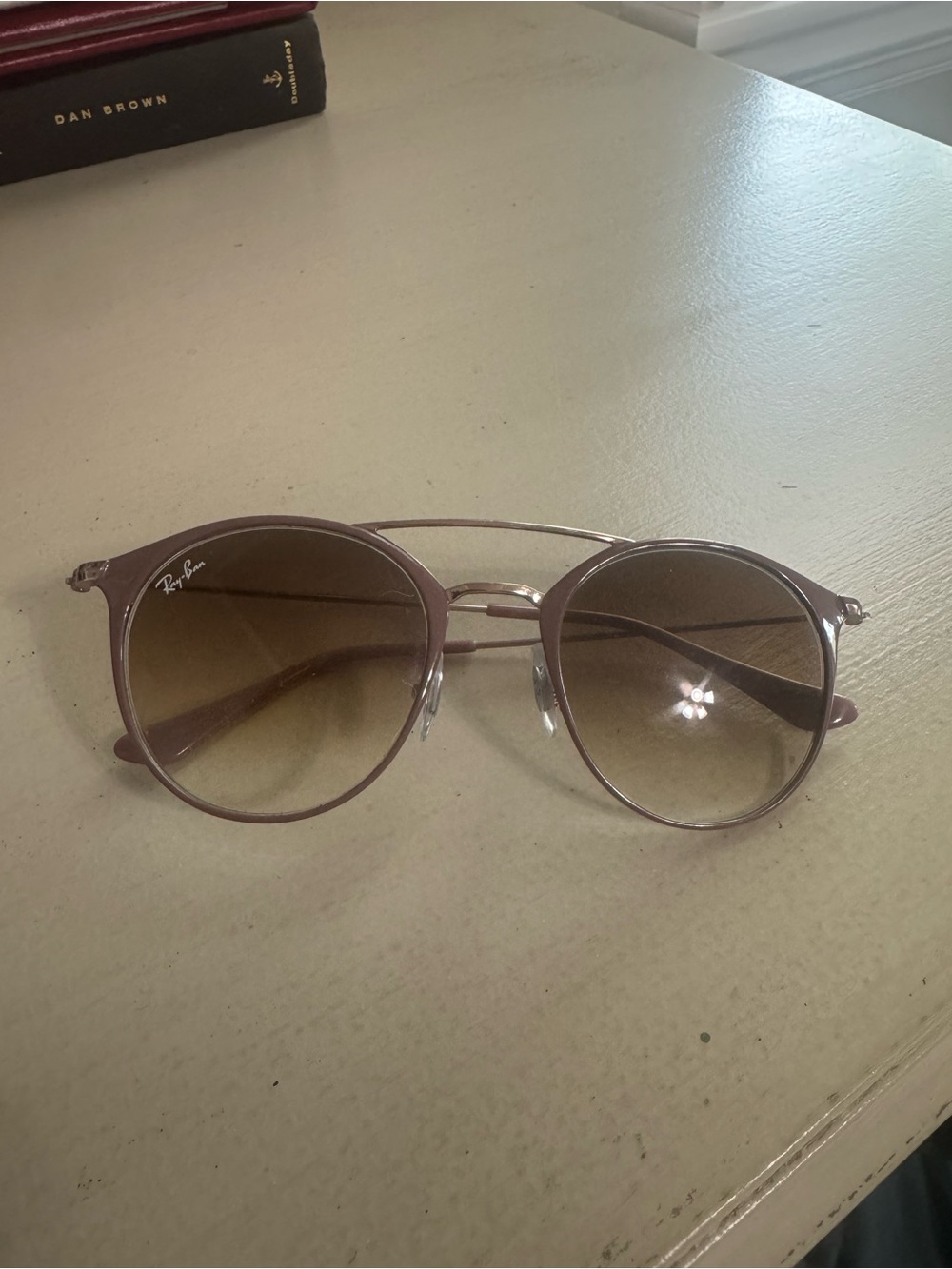 Ray-Ban Women's Brown Frame Sunglasses with Brown Gradient Lenses - Picture 2 of 5